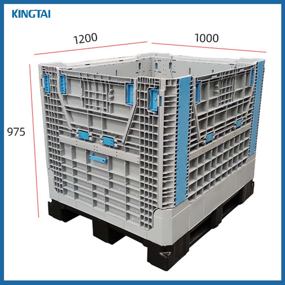 Heavy Duty Plastic Foldable Pallet Container