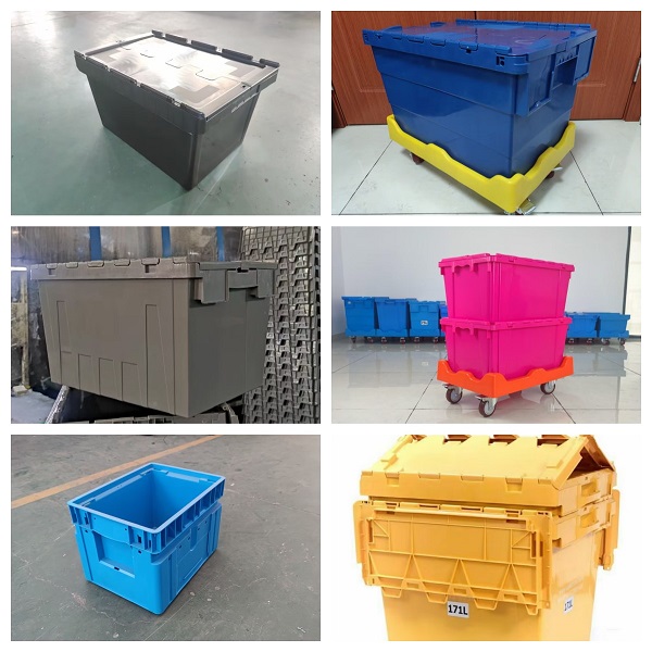 Plastic Crate / Attached Lid Container for Choice